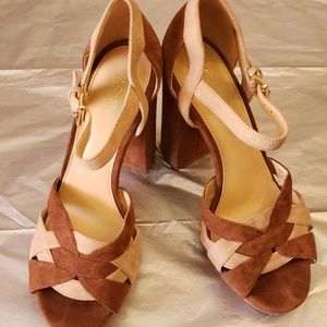 Michael Kors block heel pumps